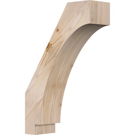 Ekena Millwork 5 1/2"W x 16"D x 24"H Imperial Smooth Knee Brace, Douglas Fir BRC06X16X24IMP00SDF
